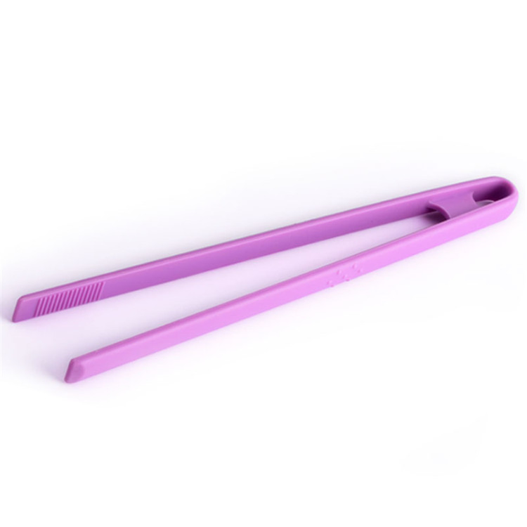 Utensil Tool Steak Clamp Ice Baking Bread BBQ Clip Long Size Silicone Food Tongs