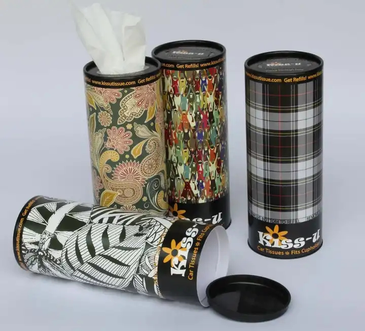 Company Promotion Event Paper Cone Tissue Box High Quality 2 Ply Virgin Pulp Machine Paper Cone for Car Facial Tissue