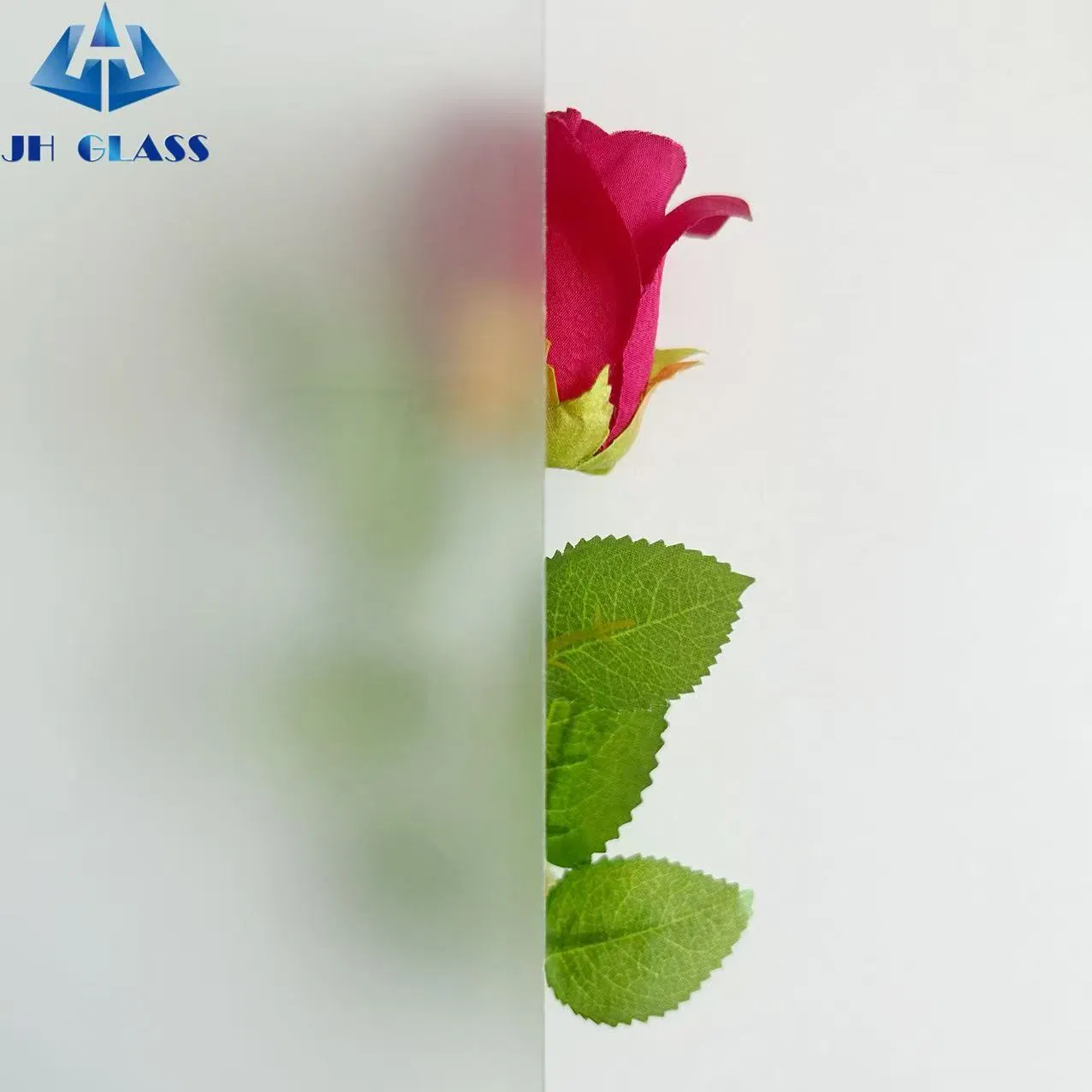 4mm, 5mm, 6mm Clear Acid Etched Glass for Bathroom