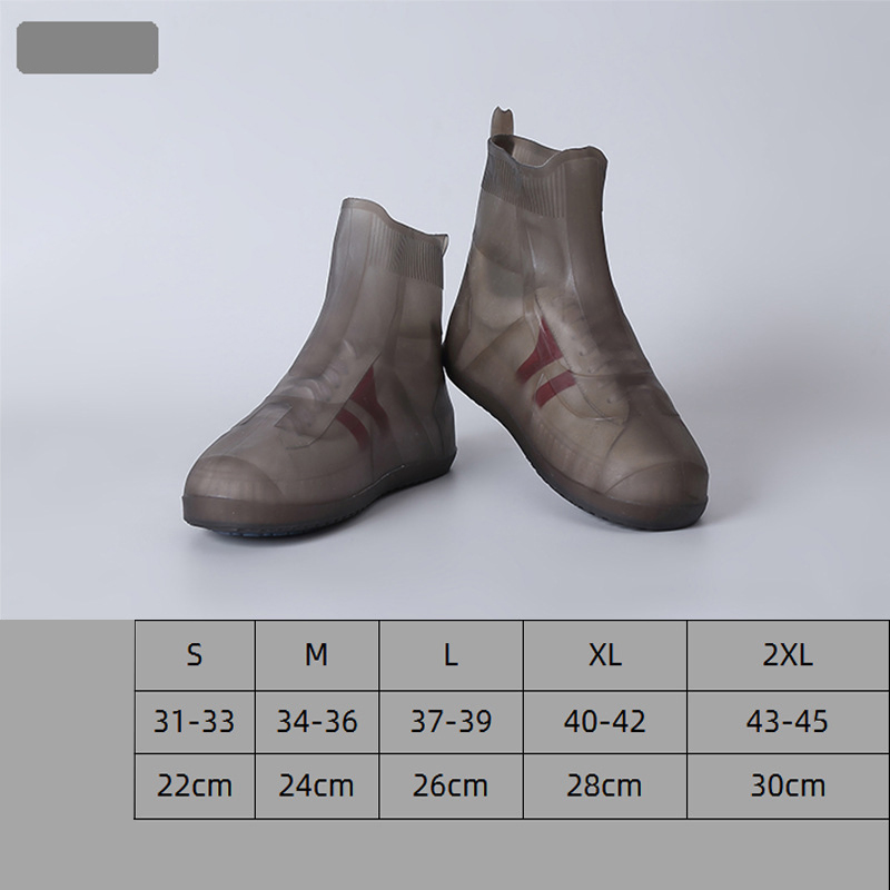 Reusable Silicone Slip-Resistant Rubber Rain Boot Overshoes Wyz19145