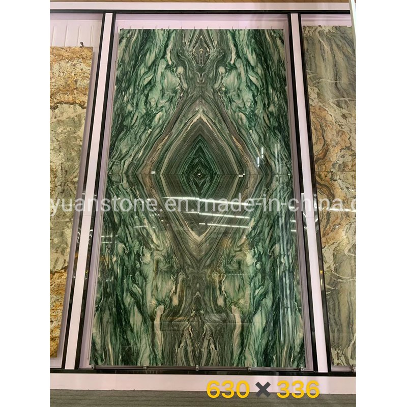 Brazilian Imported Natural Stone Green Marble Slab