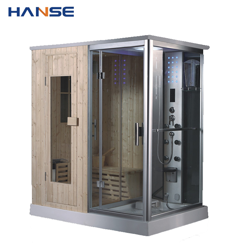 Hot Sale Indoor Steam Sauna Room Cabin with Shower Sauna Room Dry Sauna Wet Sauna Shower Room