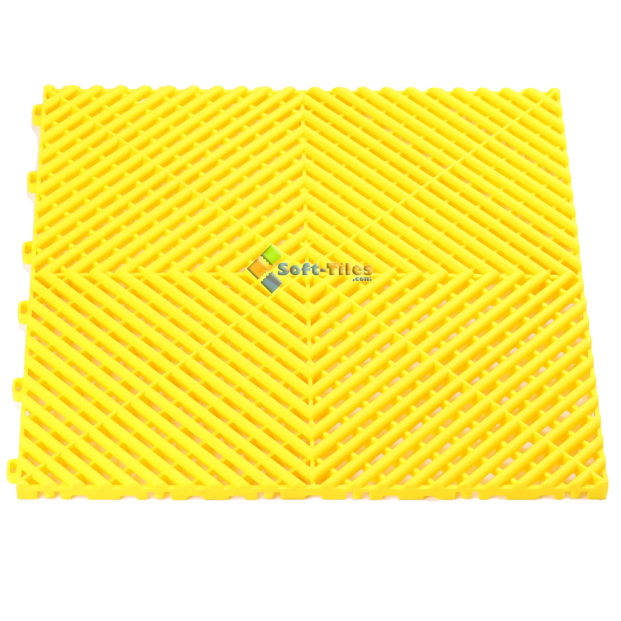 Вентилируемая плитка для пола гаража PP 400x400 мм