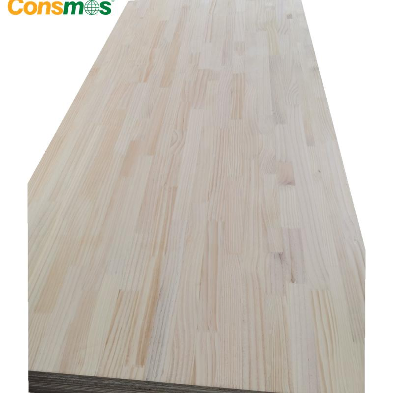 Consmos 17mm Solid Wood Laminated Finger Joint Lumber Pine Plywood Board Price