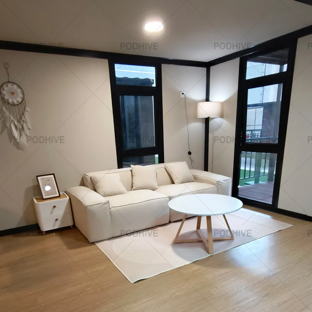 Two Floor Modern Living Room 2 Bedroom Hotel Office Expansion Foldable Portable Mobile Home Prefabricated Expandable Container House