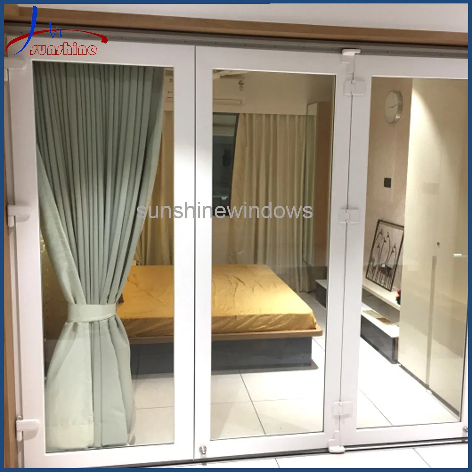 European Style Plastic Folding Door Design Plastic Folding Door Door