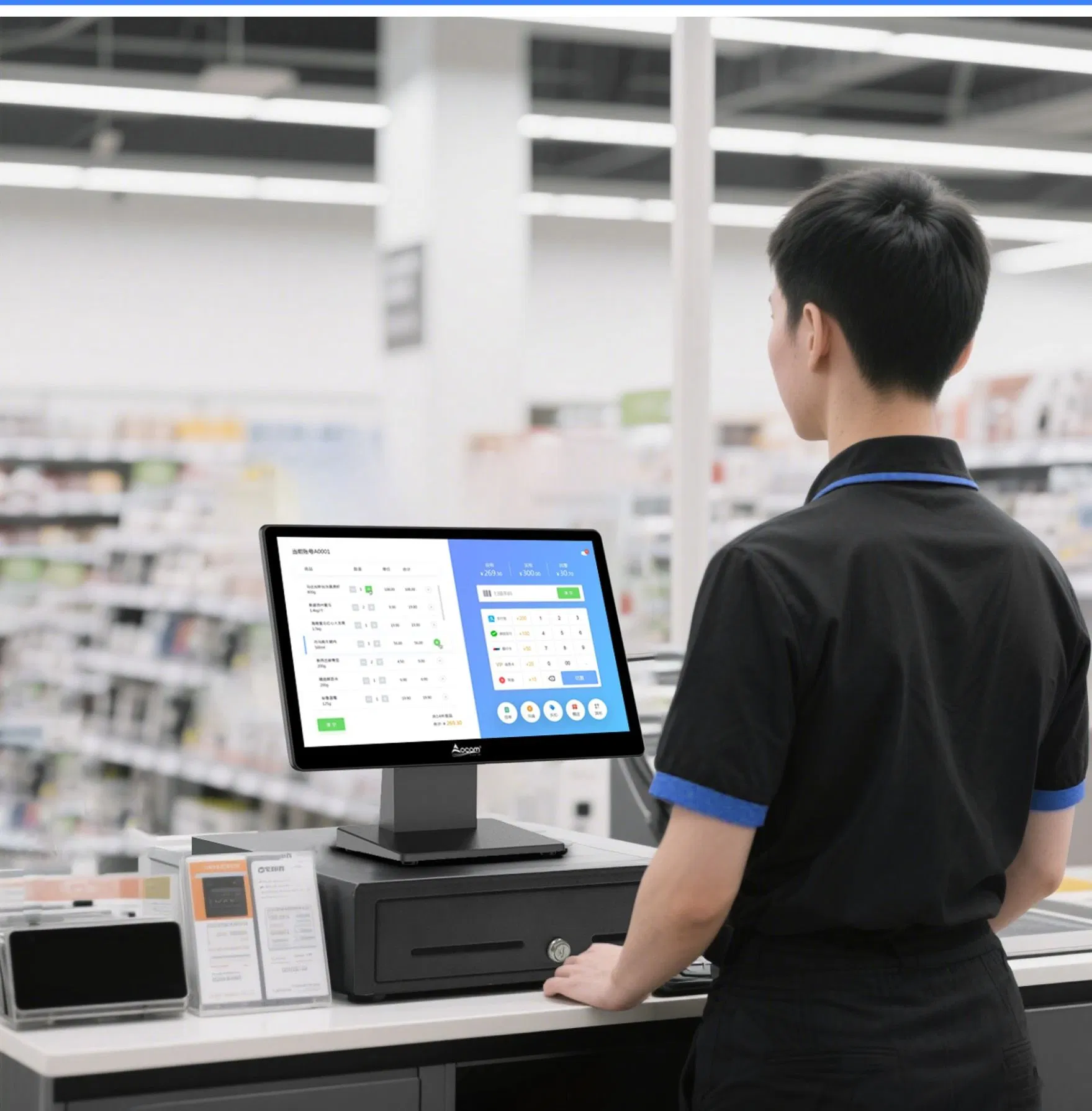 Cash Box Drawer Insert Paper Roll POS Hardware Manufacturer Order Billing Machine Casher Solutions for Inventory Management