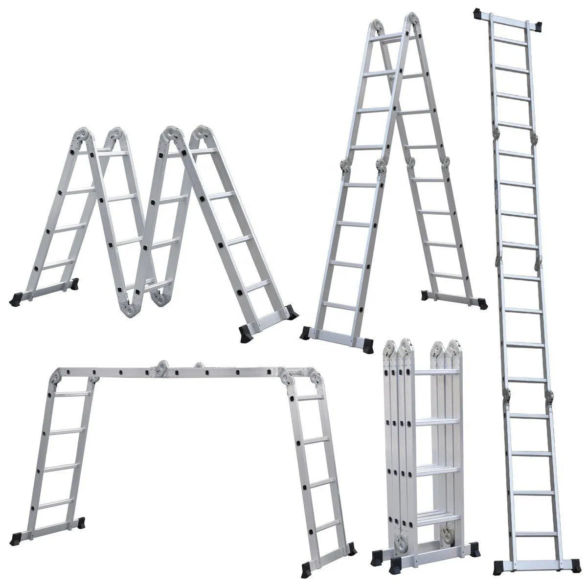 China Supplier Multi Function Aluminum Folding China Supplier Combination Adjustable Ladders Factory