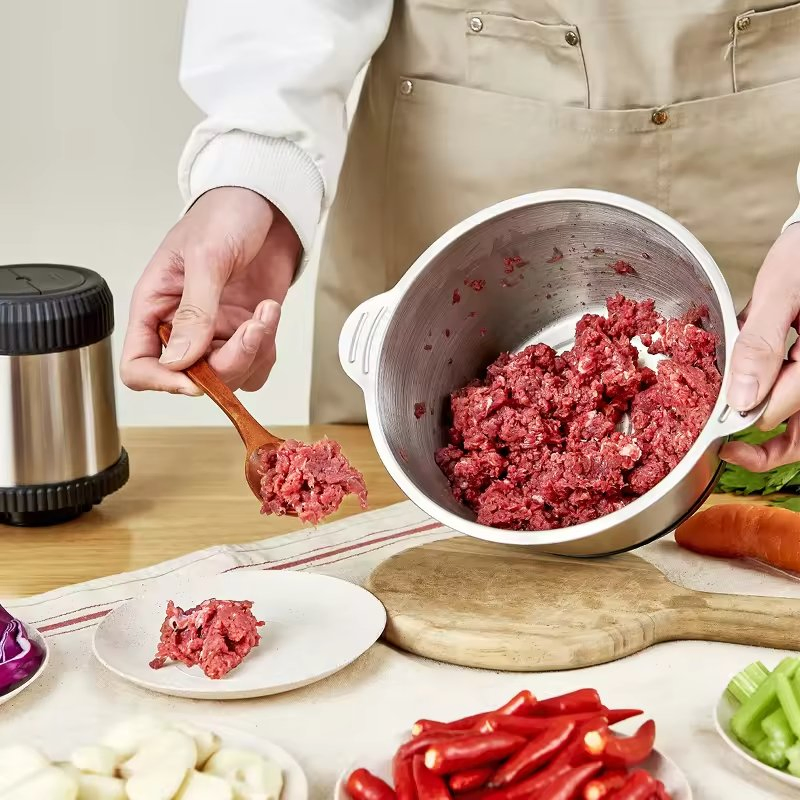 Electric Meat Grinder for Household Use Stainless Steel Meat Mincer Machine