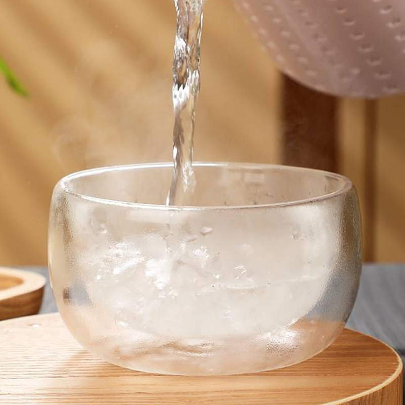 Double Layer Heat-Resistant High Borosilicate Glass Bowl Big Salad Bowl Microwave Tableware Ice Cream Heatproof Salad Dinnerware