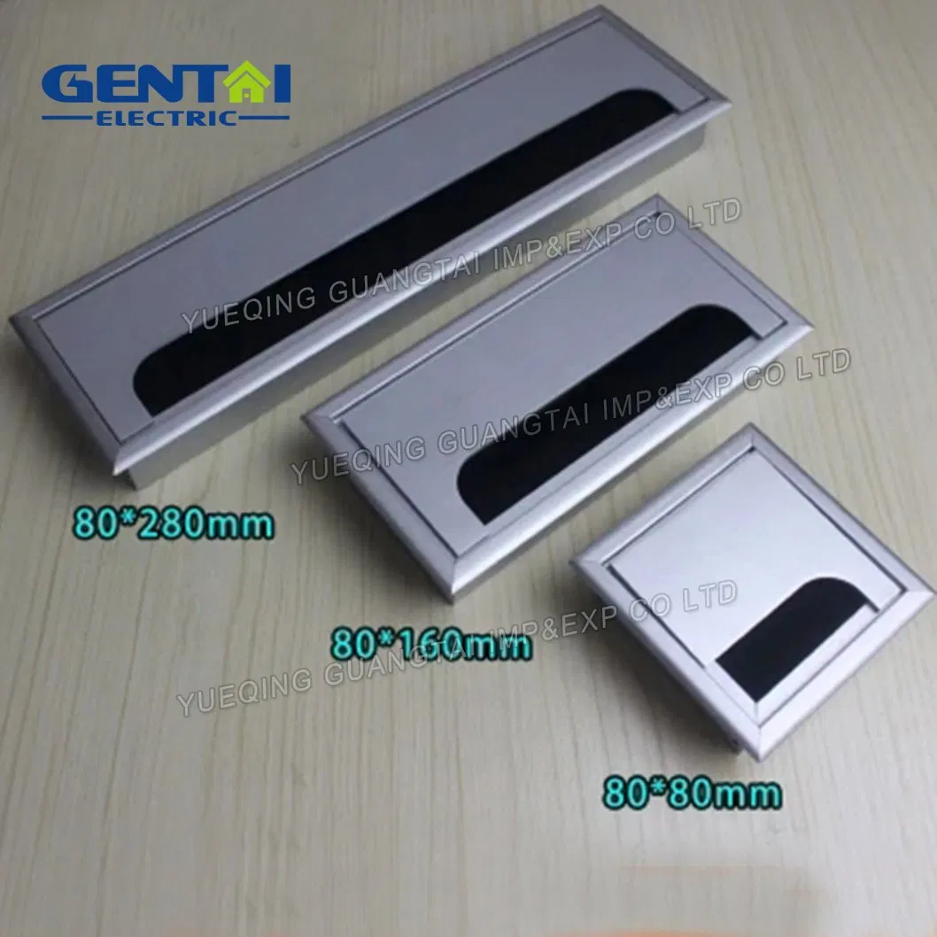 Aluminum Alloy Table Hole Cover/Office Desk Line Box/Grommets for Computer Desk