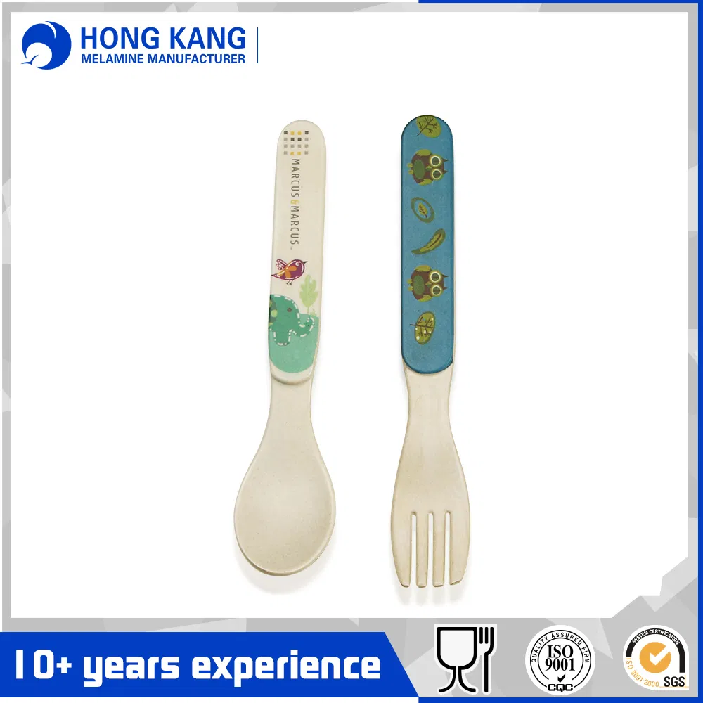 Kids Stainless Steel Fork and Spoon with Design