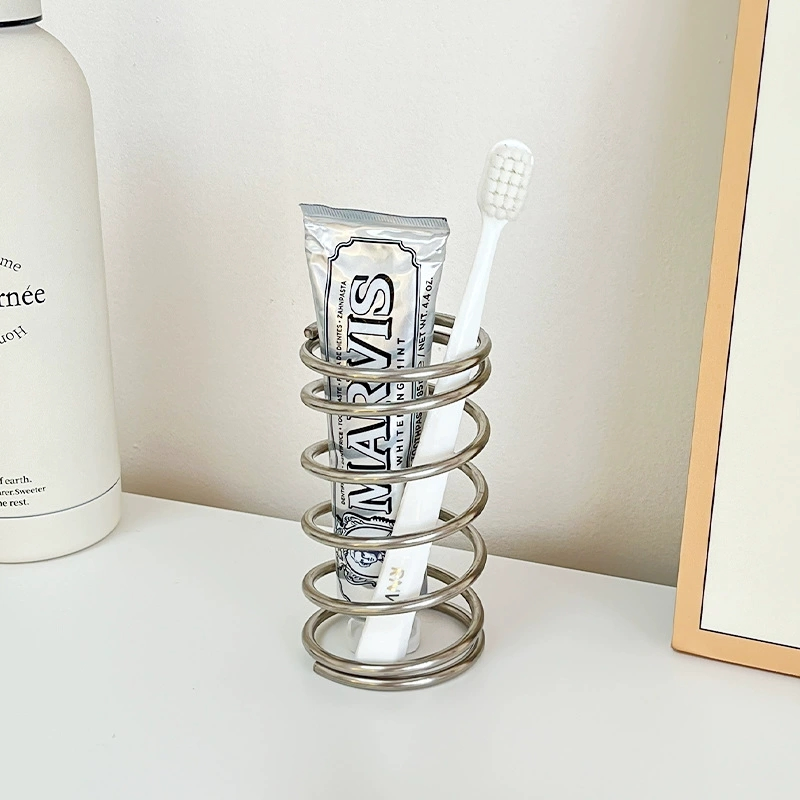 Spiral Pen Pot Metal Pencil Holder Toothbrush Holder Cup Wbb29966