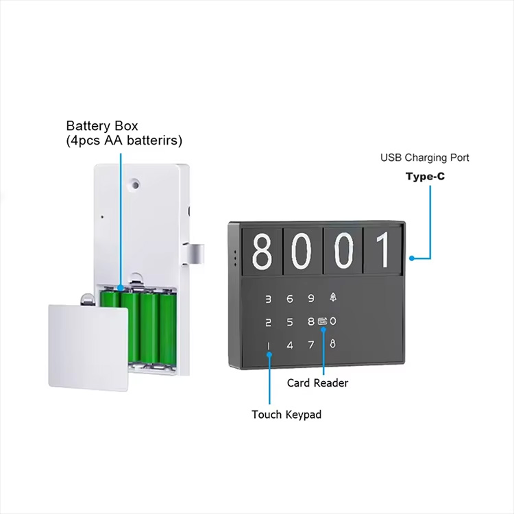 Ttlock Bluetooth Wardrobe Furniture Sauna Cabinet Lock