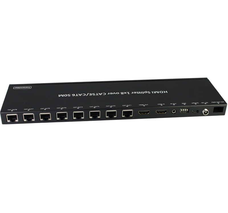 Разветвитель HDMI 1x8 с удлинителем