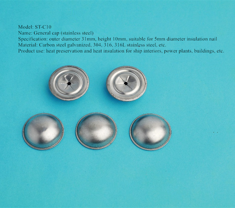 Insulation Pins Use Caps General Caps Marine Caps