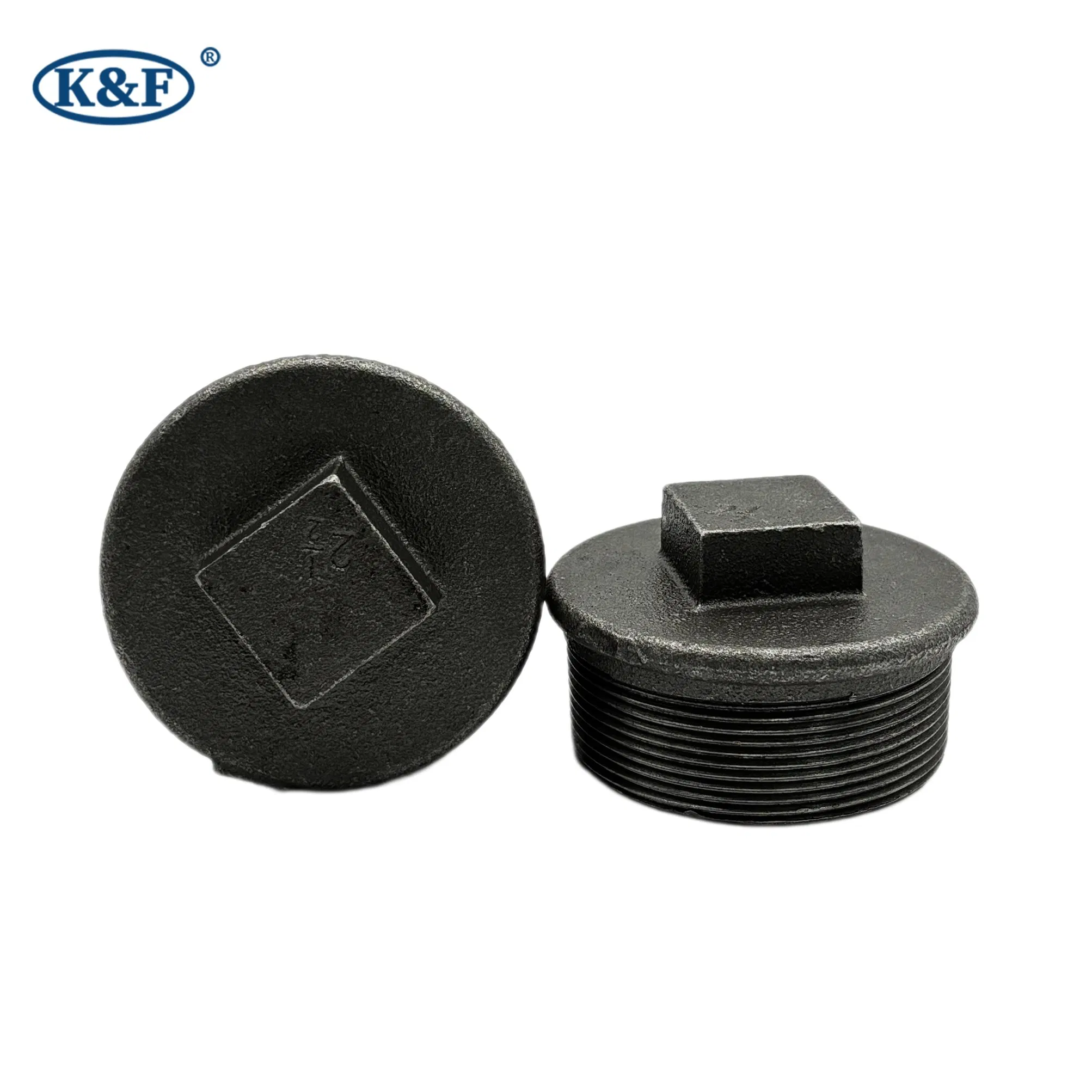 Kanaifu Malleable Iron Pipe Fitting Cap Connector for Water System FM UL