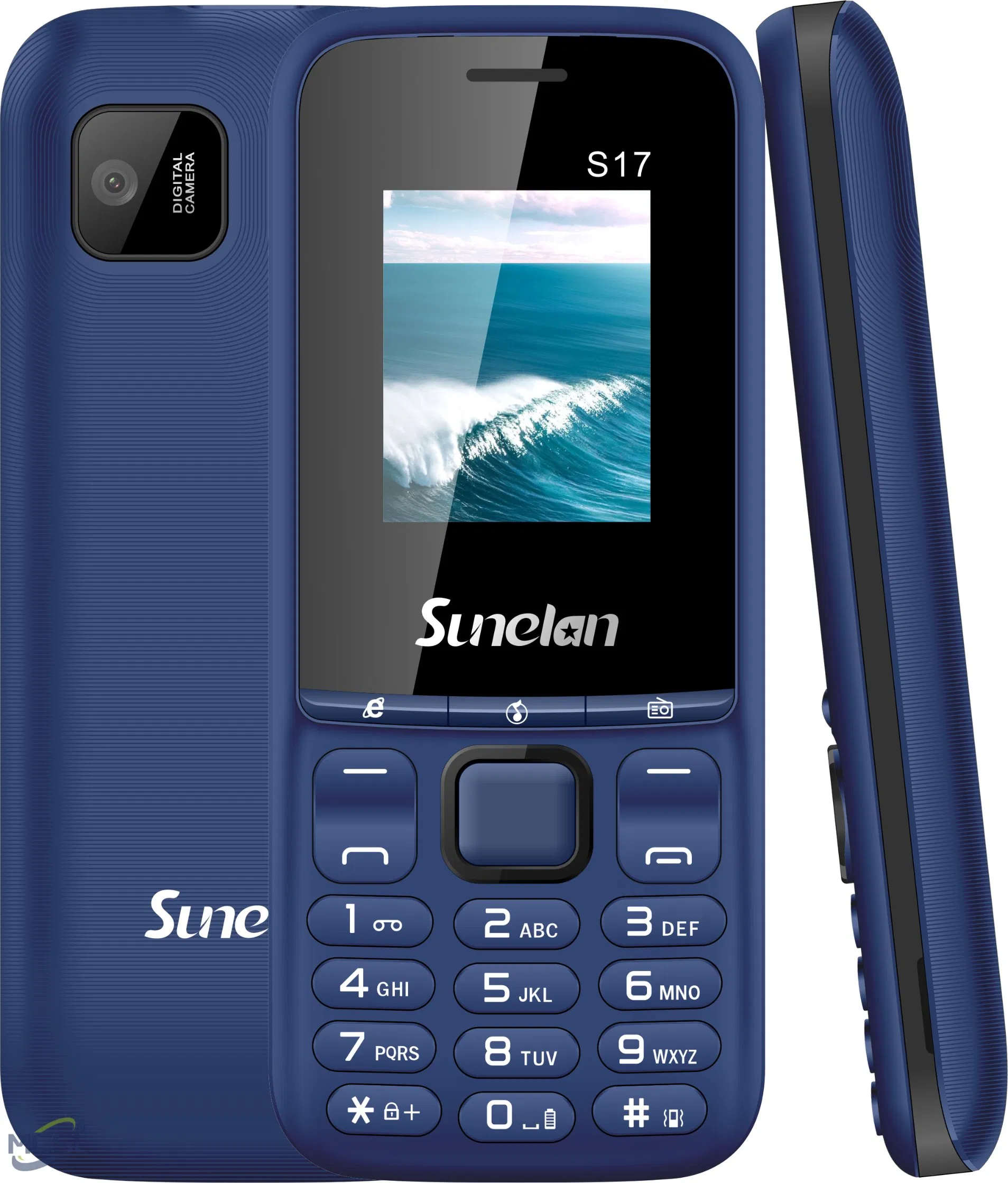 Кнопочный телефон Sunelan S17 для пожилых, 2G, двойная SIM