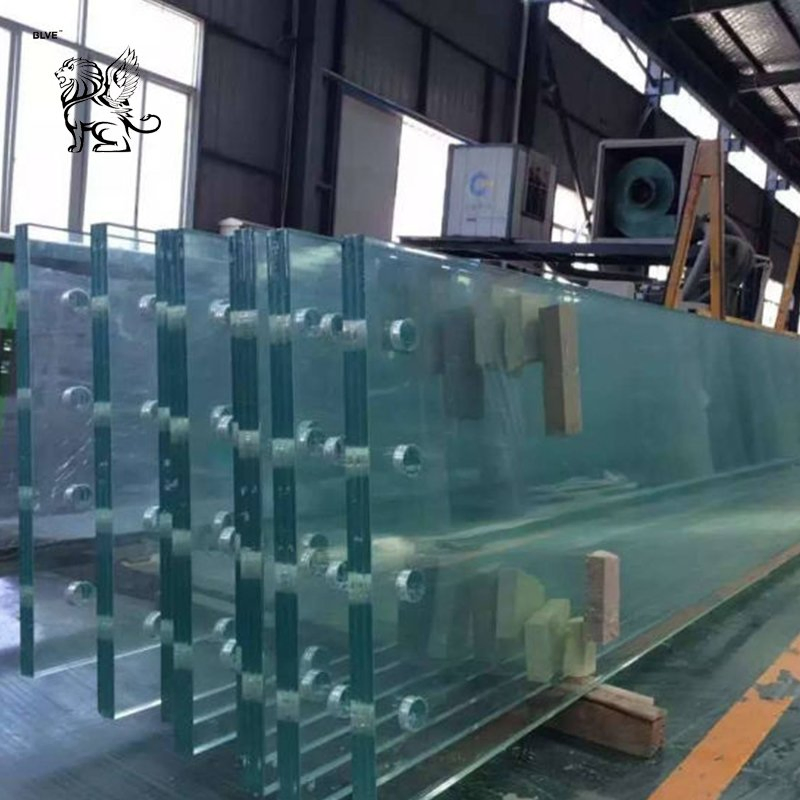 Factory Custom Highly Strong Safety Office Hotel Home Stair Step Tempered Glass Laminated Glass Railing