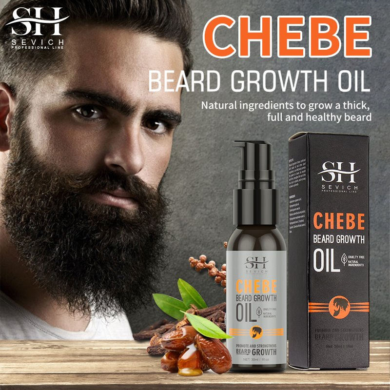 Private Label Natural Chebe Powder Vegan Smooth Hair Oil Men Care Beard Growth Oil for Hair Growth