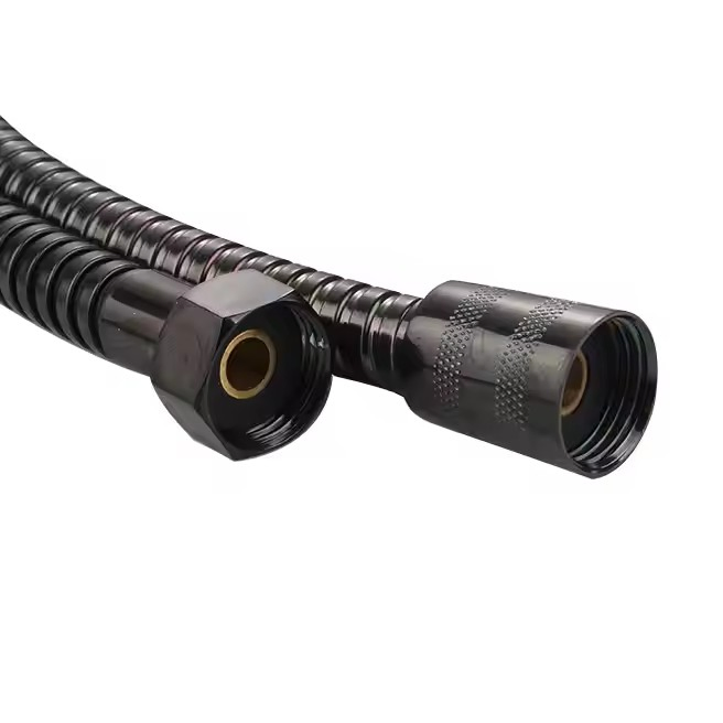 High Quality Ultra-Flexible Black Spray-Painted Stainless Steel Black Shower Hose