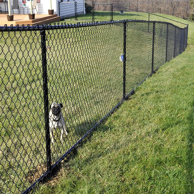 Customized 6 Feet High PVC Coated Cyclone Wire Mesh Chain Link Fence