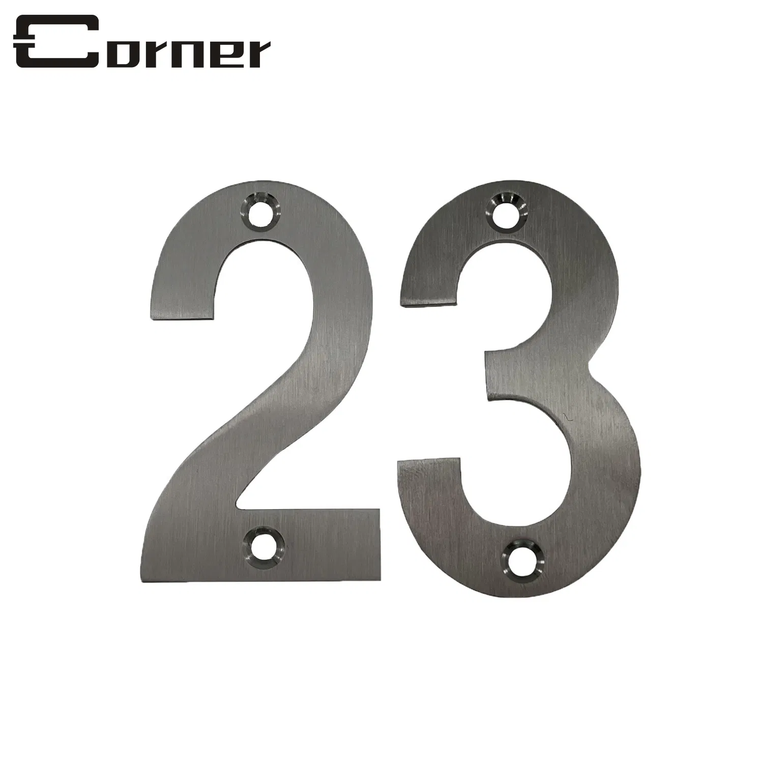 Outdoor Indoor 304 Stainless Steel House Number Address for Home Office Apartment
