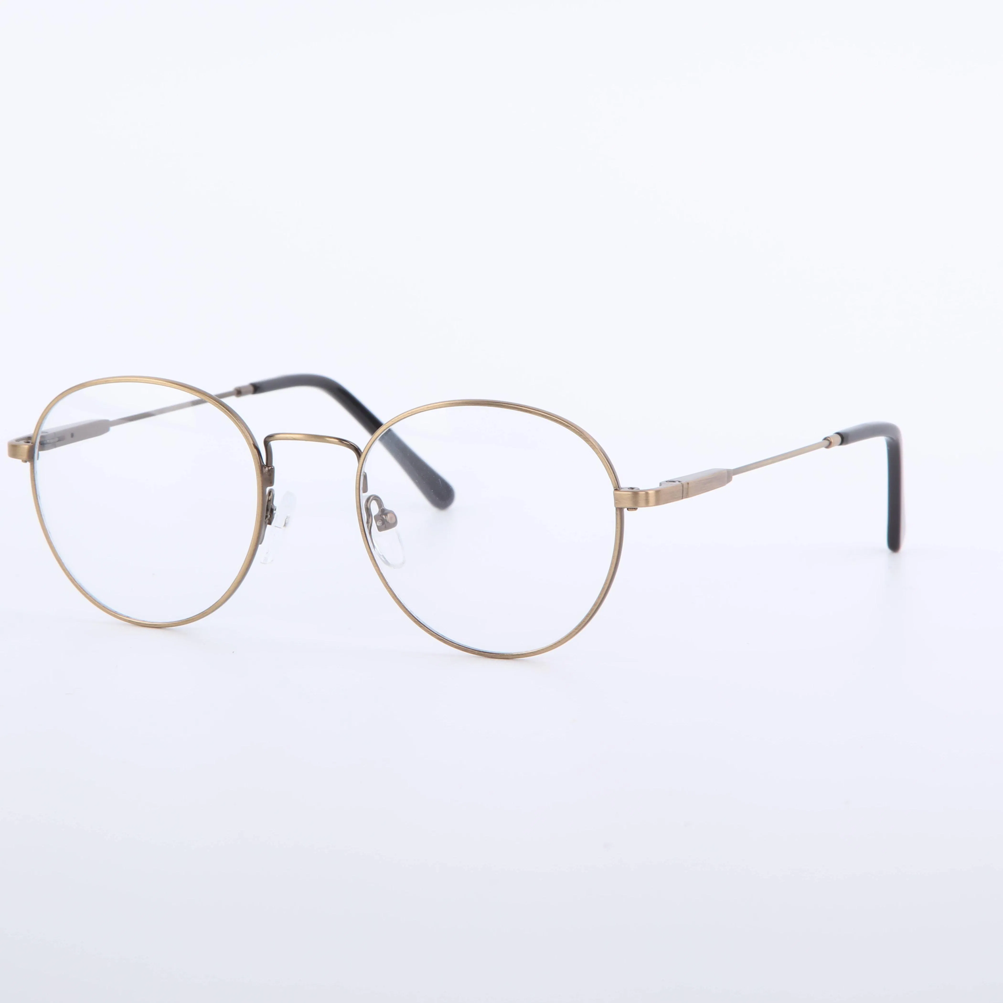Wholesale Fashion Memory Metal Men Women Retro Round Titanium Alloy Glasses Frames