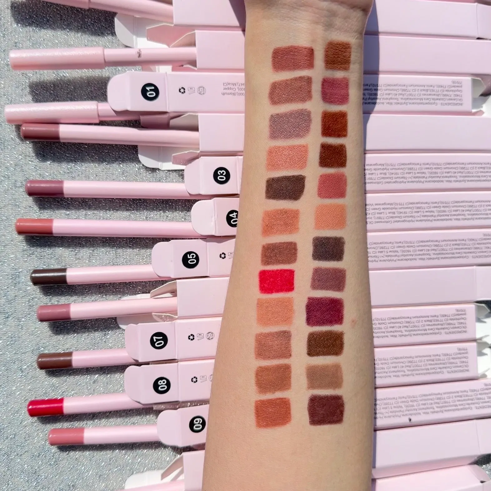 Customize Lip Liner Highly Pigmented Natural Private Label Wholesale Lipliner Lip Pencil