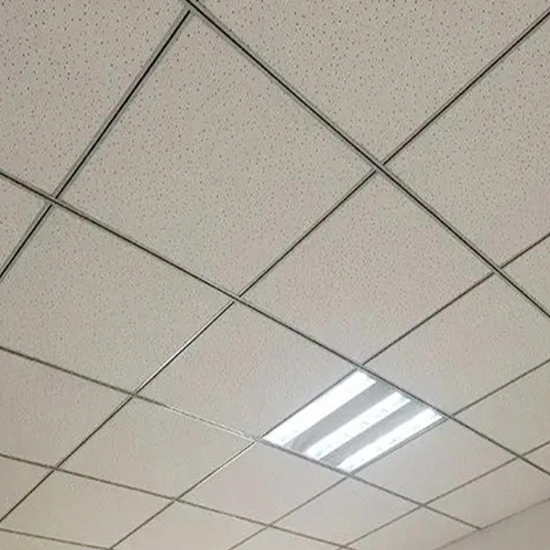 High Temperature & Sand Resistant Fireproof Acoustic Engineering Board Mineral Fiber Ceiling Tile