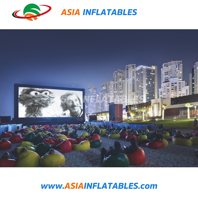 Custom Indoor Outdoor Inflatable Projection Cinema Movie Screen for Sale