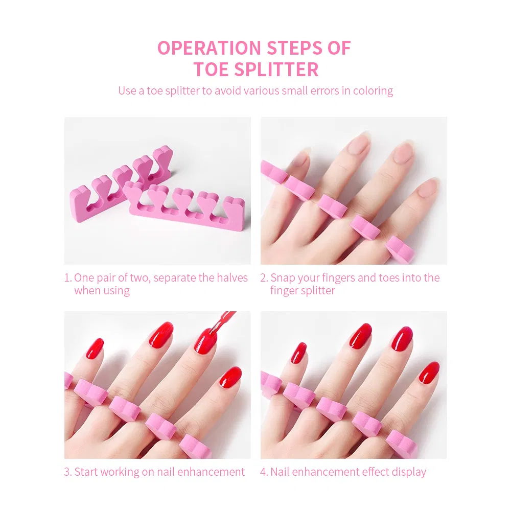 Manicure and Pedicure Supplies Nail Art Beauty Tool EVA Foot Care Soft Premium Foam Toe Separator