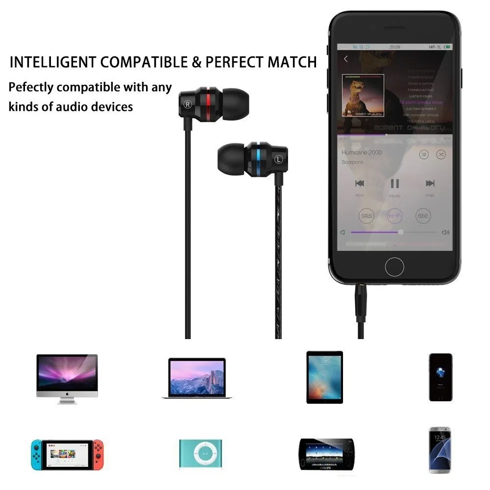 Mobile Phone Wire Headset Extra Bass