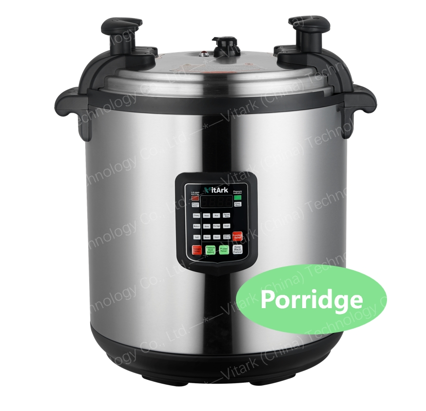 Large-Capacity Electric Pressure Cooker for East Asian Porridge/Soup/Steamed Vegetables for Mass Cooking of Staple Foods (corn paste, legumes) in Africa.