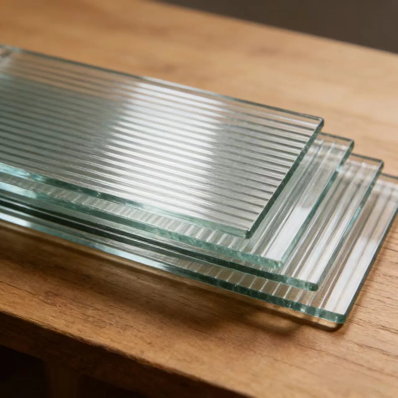 Office Area Partitions Made of Tempered Fluted/Pattern Glass, Fireproof and Soundproof