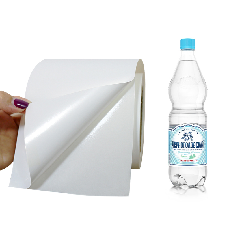 China Wholesale High Gloss Injket Synthetic Paper Jumbo Roll Self Adhesive Material Injket Coated Photo Printing Label Sticker