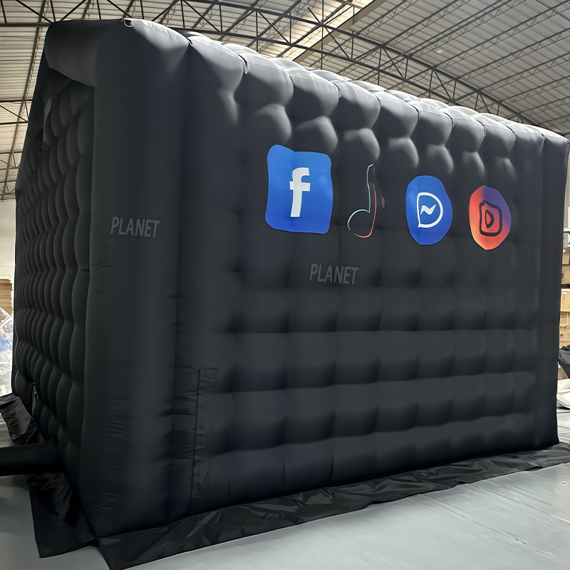 Giant Portable Square Inflatable House Disco Light LED Cubes Tents