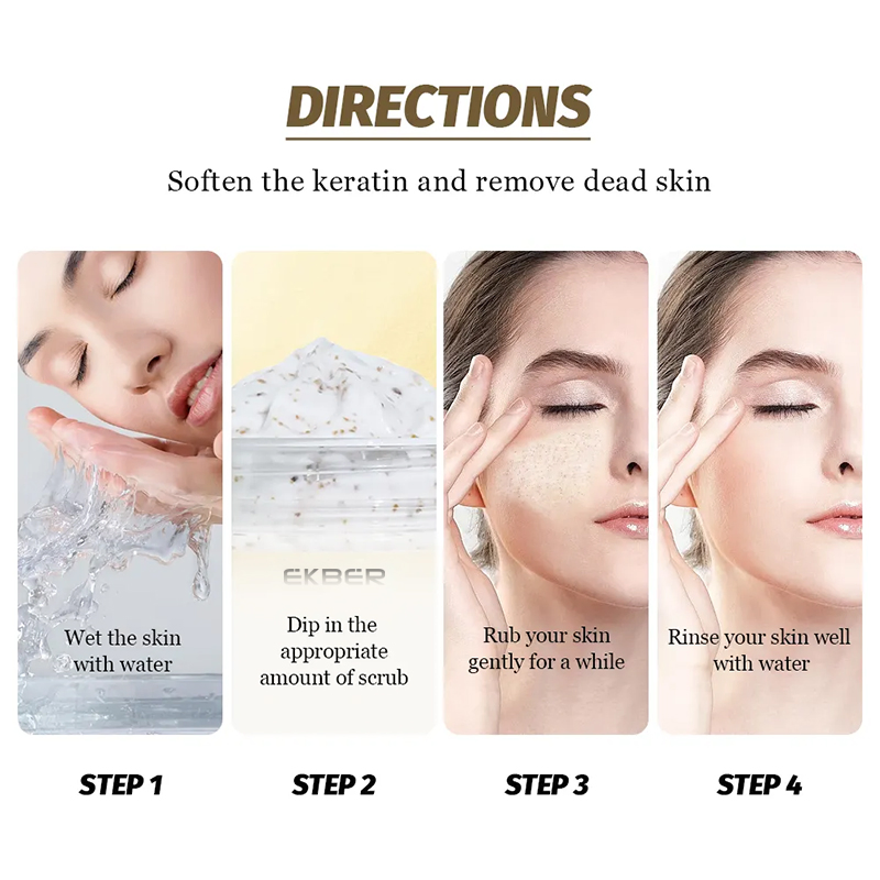 Ekber Wholesale Rice Scrub Cream Smoothing Face and Body Scrub