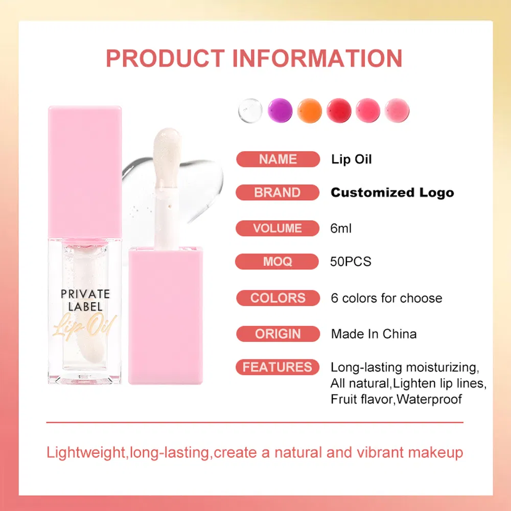 All Natural Fruit Flavor Lip Balm Wholesale Lip Oil Private Label