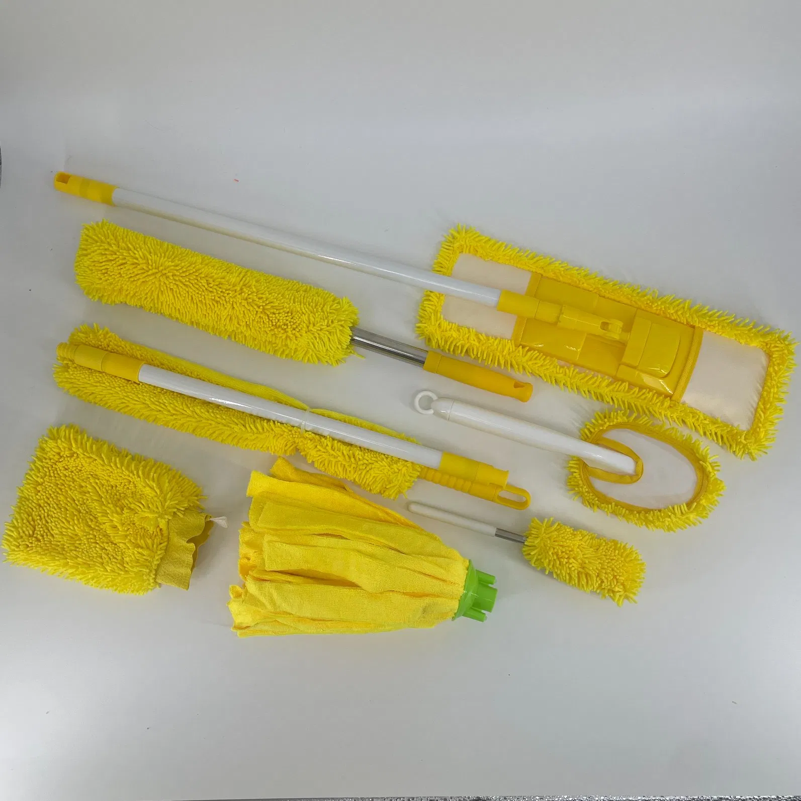 Household Cleaning Chenille Head Microfiber Telescopic Handle Duster