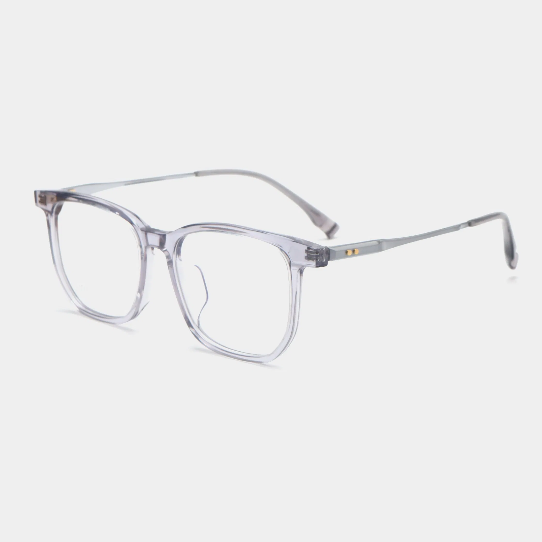 Designer Acetate Optical Frame Titanium Metal Temple Stylish Eyewear Combo