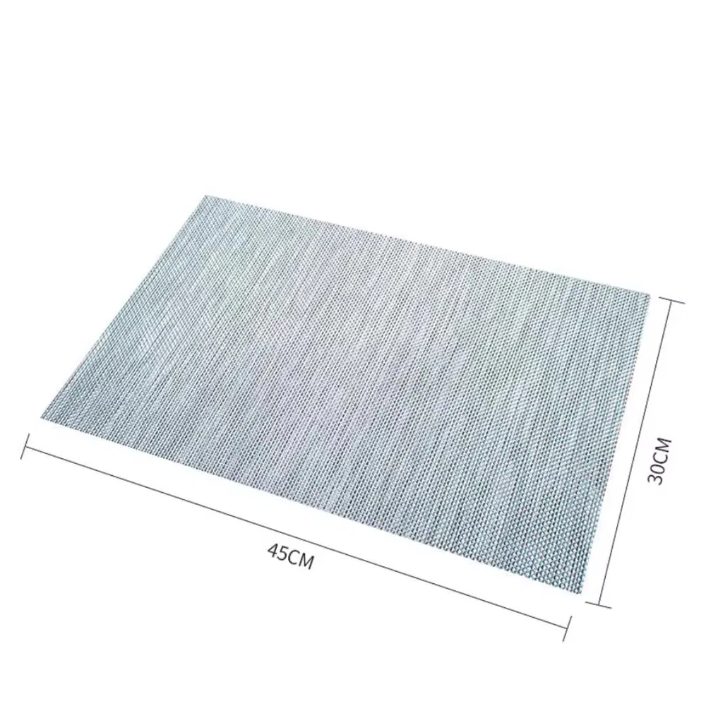 Eco Friendly Resistant Washable PVC Food Serving Placemat Luxury Wedding Decoration Table Mats