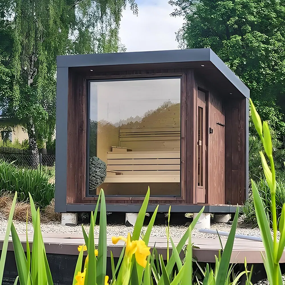 Уличная квадратная сауна для 4-6 человек