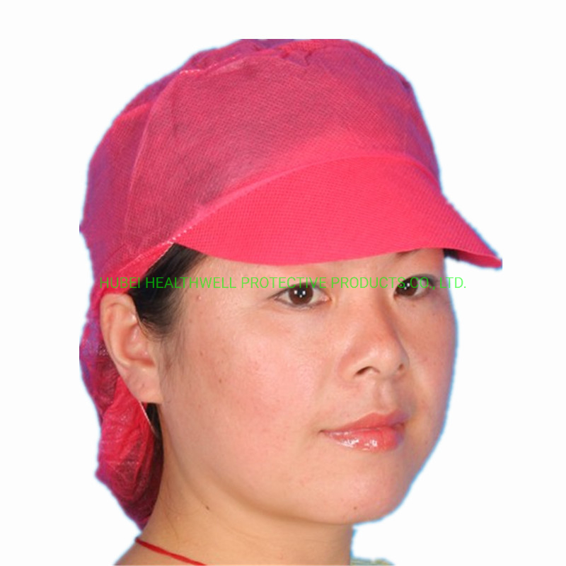 Disposable Non Woven Women′ S Snood Cap Hair Cap Nonwoven Work Cap for Food Industrial