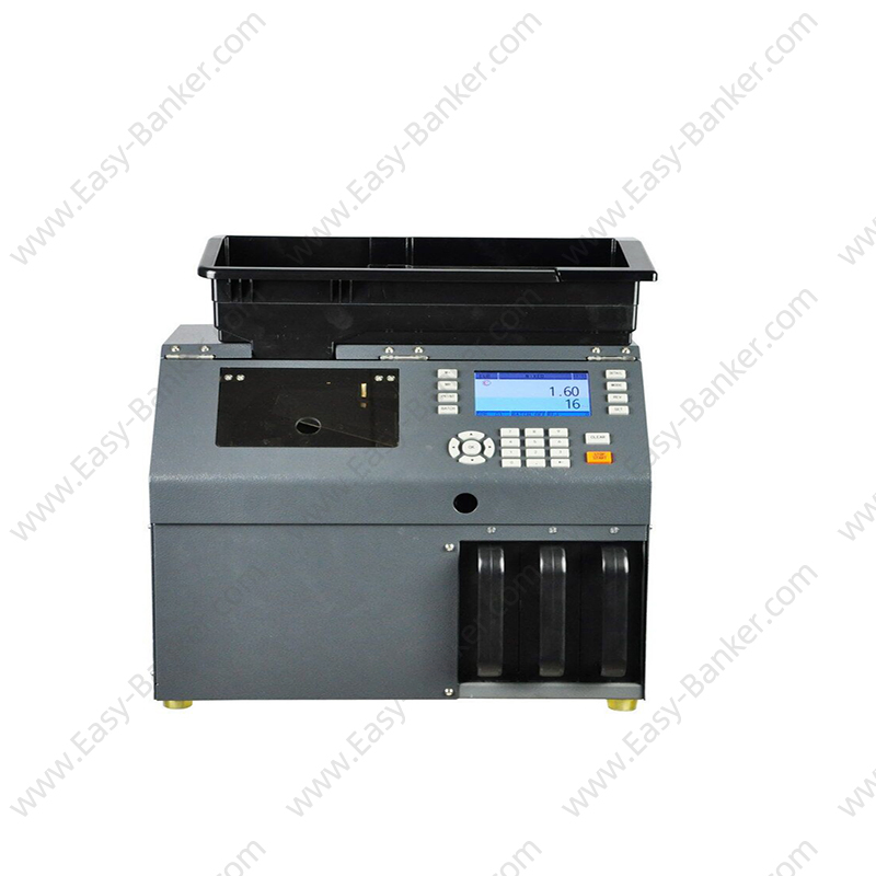CS-300 High-Speed Automatic Coin Sorter Counter Wrapper | 800 Coins/Min Multi-Currency Counting Machine for Banks