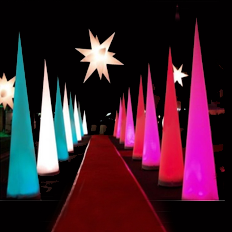 Custom Logo LED Decorative Wedding Inflatable Pillars for Sale