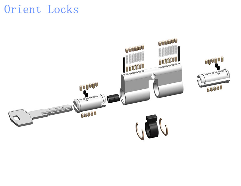 Euro Computer Cylinder Lock with up-Down Pins "Ec-D"