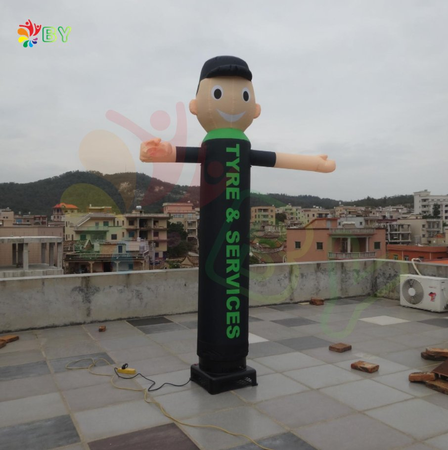 Boyan Custom Advertising One Legged Air Dancer Santa Mini Inflatable Dancer