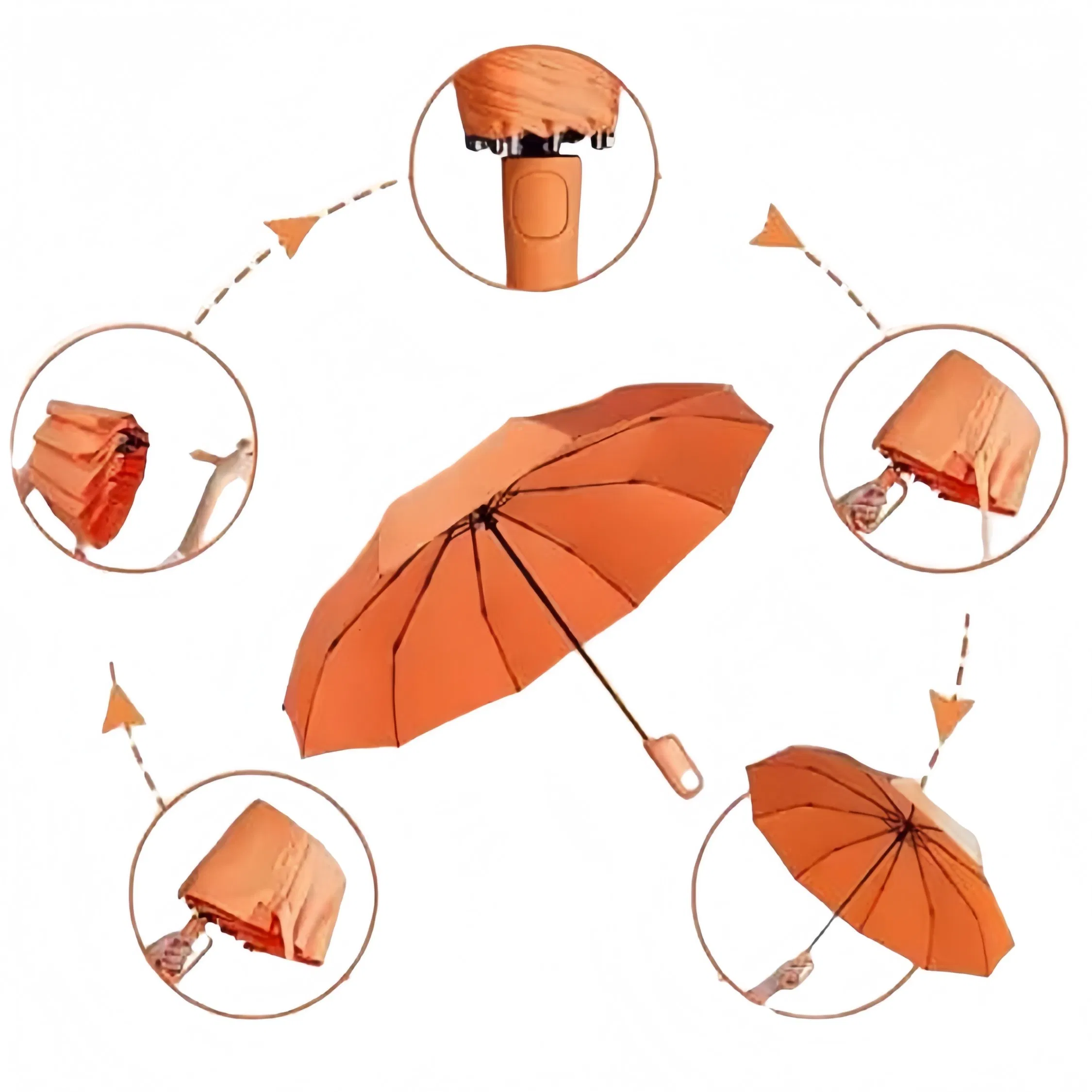 New Design Fashion 2-3-4 Foldable Folded Promotion Advertising Pocket Mini Gift Umbrella