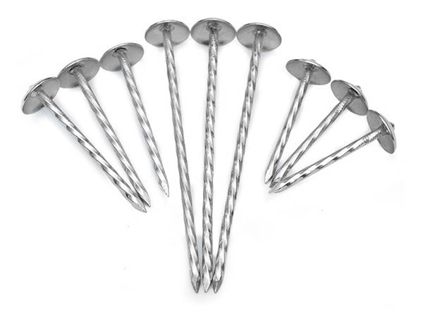 Galvanized Smooth Shank Roofing Nails with Umbrella Head